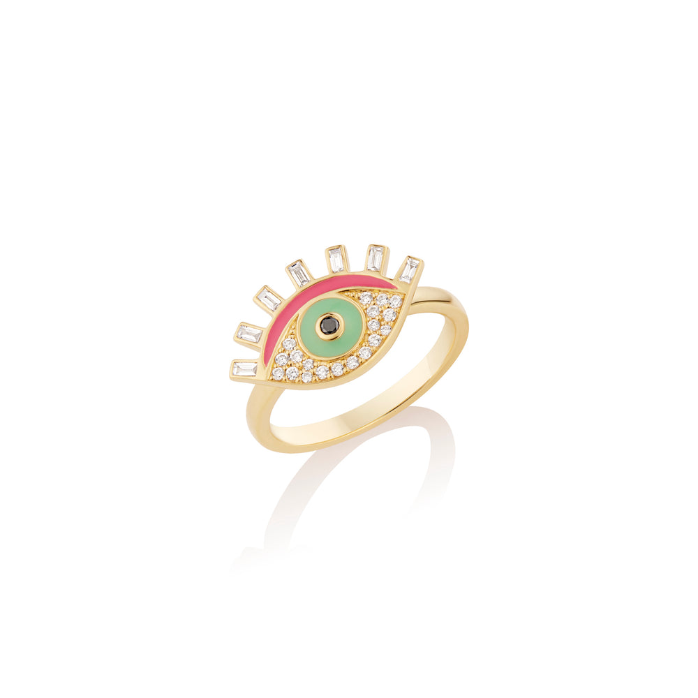 Lilor Eye Lashes Diamond Ring