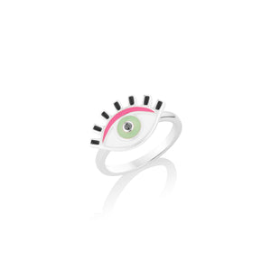 
                  
                    Load image into Gallery viewer, Lilor Eye Lashes Enamel Ring
                  
                