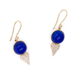 Lilor jewels oceanus earrings in lapis lazuli with lilor diamond heart