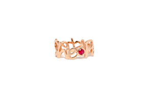 
                  
                    Load image into Gallery viewer, she persisted lilor jewels ring gold ruby
                  
                