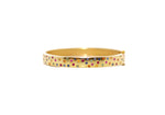 Celestial Rainbow Bangle Lilor Jewels gold bracelet with rainbow sapphires